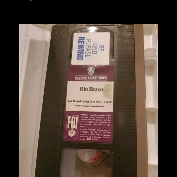 3 John Wayne Videos (VHS) Original 1976 Clamshell Rio Bravo Chisum - Picture 7 of 7